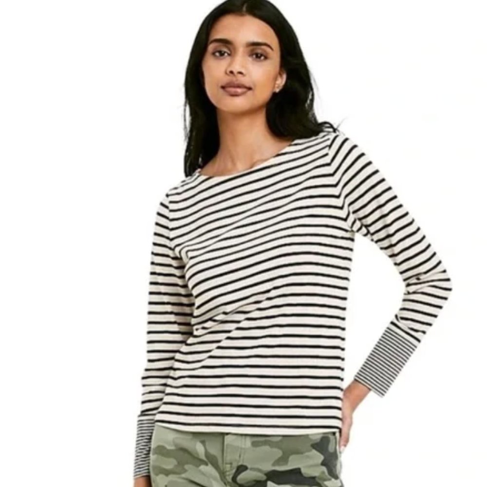 Nilotic Lotan x Target  // Striped Long Sleeve Boat Neck Top